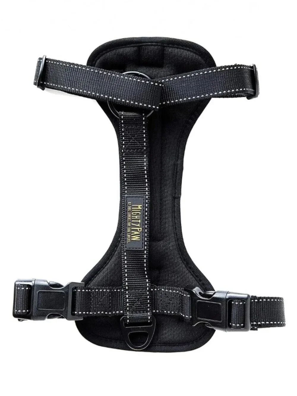 Mighty Paw Adjustable Safety Dog Car Harness - 2 Leash Attachment - Front / back